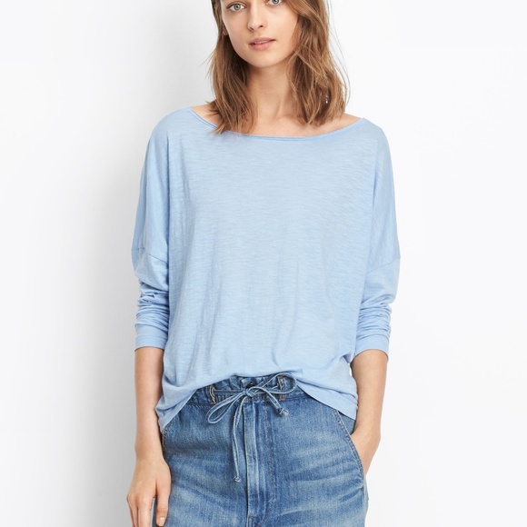 Vince Tops - •SOLD• Vince | Blue Drop Boatneck Tee SM
